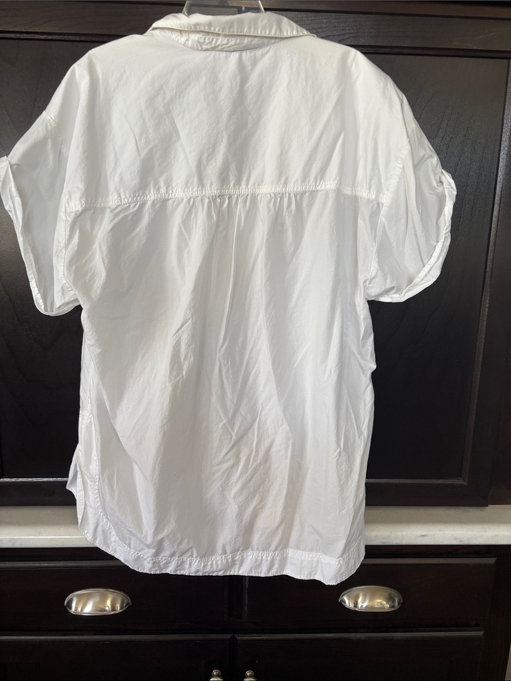Pilcro White Ruffle-Trim V-Neck Tunic - Picture 3 of 3
